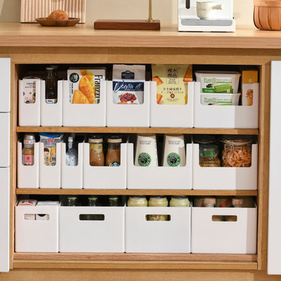 多功能橱柜直角收纳盒可叠加柜内