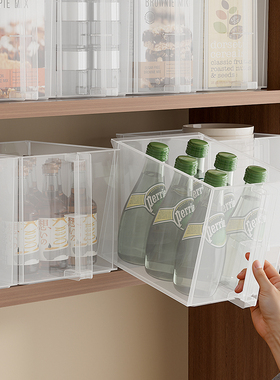 可叠加厨房橱柜收纳盒直角储物盒下水槽高处吊顶柜杂物整理筐日式