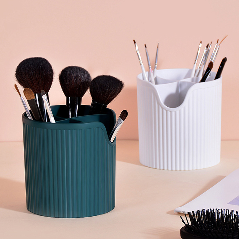 梳妆台化妆刷分格收纳筒