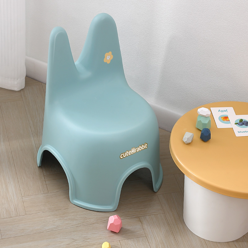 家用客厅卡通可爱儿童凳加厚塑料矮凳儿童椅子宝宝板凳创意小凳子-封面