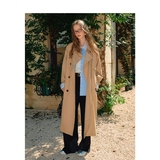 卡其色风衣女中长款2026年秋新款宽松显瘦英伦风外套850p95k168，女装风衣，浙宝318