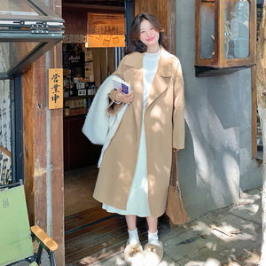 2025年羊毛呢外套女秋冬新款小香风高级感宽松中长款617p140k218图片