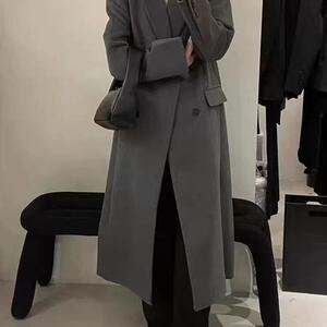 加厚黑毛呢外套女呢子2025秋冬新款高级感小个子赫本风39p95k158图片