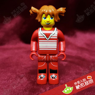 乐高 lego 红衣女孩赛车手 绝版长腿人仔 科技 杰克史东系列