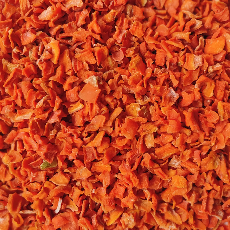 脱水蔬菜 脱水胡萝卜粒 脱水胡萝卜干5*5mm红萝卜丁 500克简易装