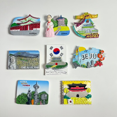 韩国3D立体树脂冰箱贴纪念品