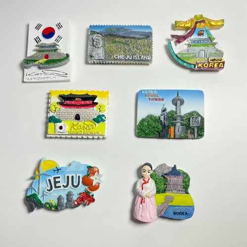 韩国3D立体树脂冰箱贴纪念品