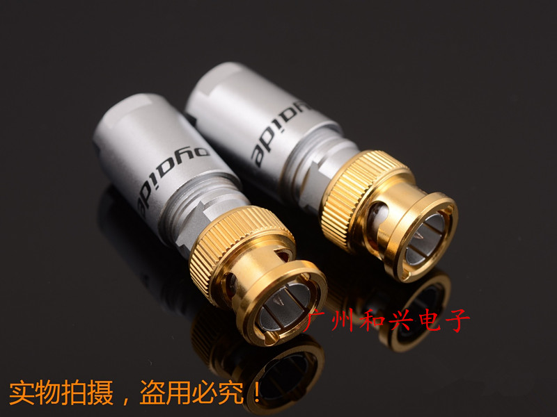 原装日本 oyaide 欧亚德 SLSB hifi 发烧音响专用 纯银BNC 插头