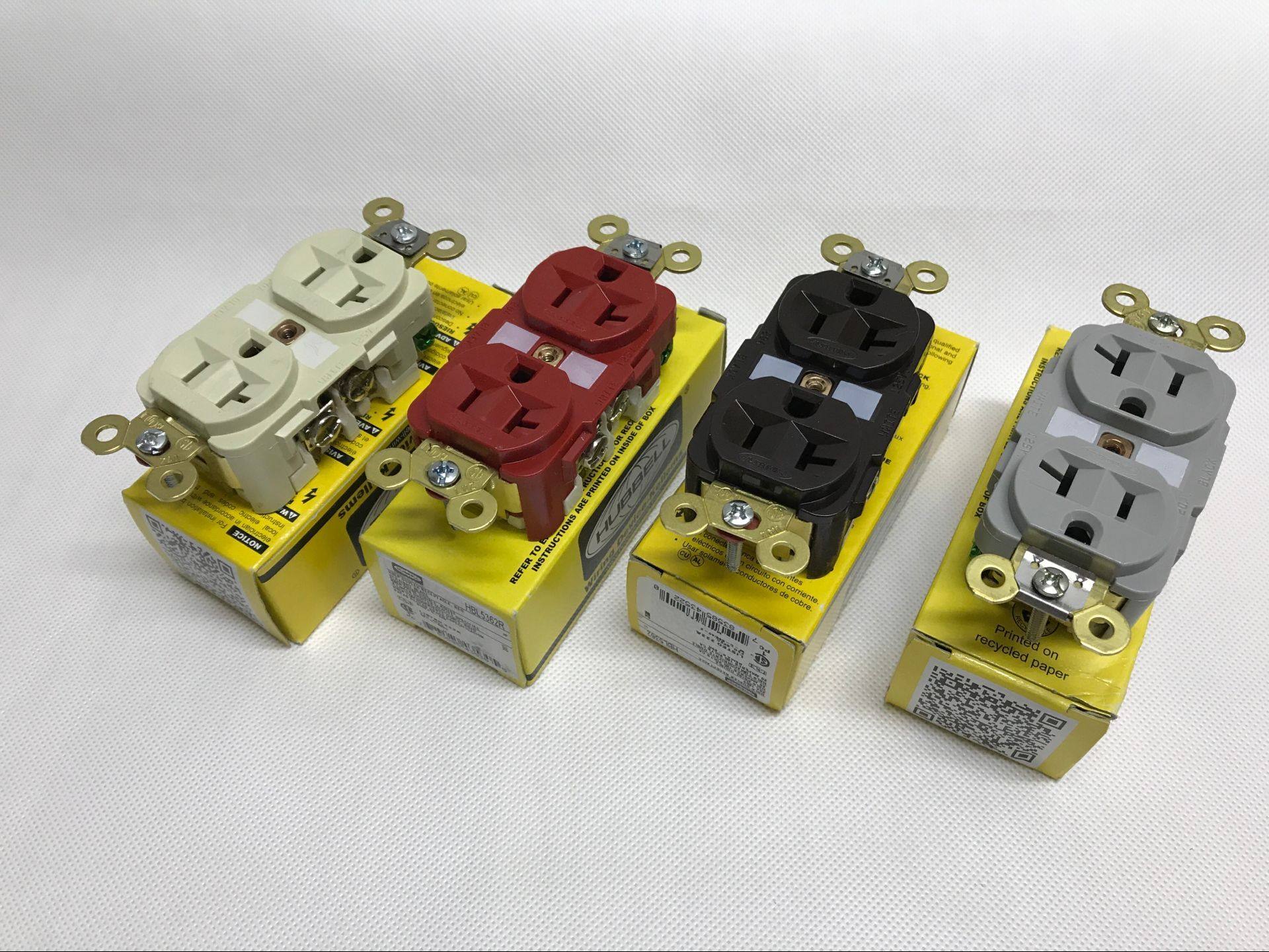 原装HUBBELL荷宝 HBL5362 发烧级纯铜 美标电源插座墙插 插芯