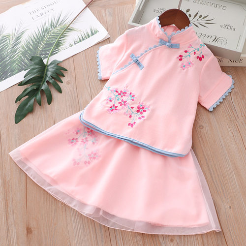 女童汉服宝宝复古小孩仙女裙唐装