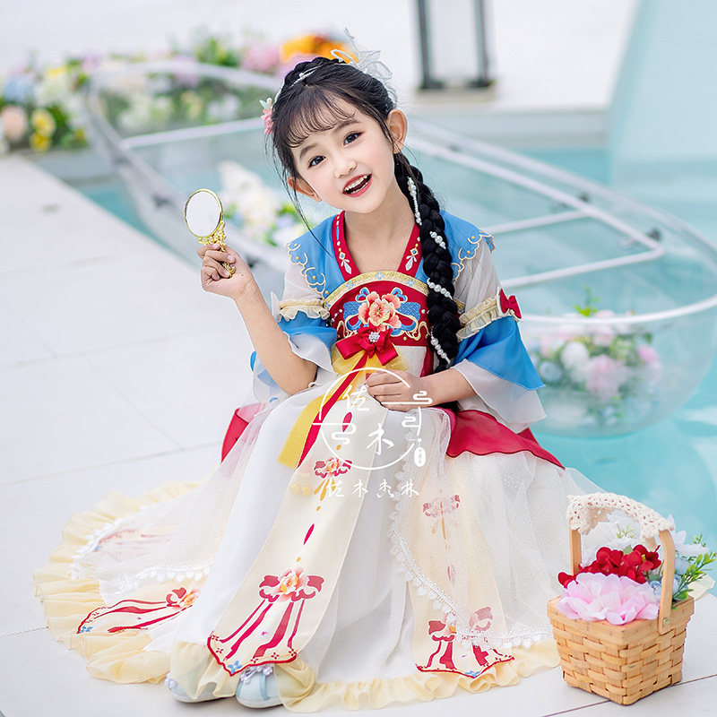 夏季女童超仙汉服连衣裙