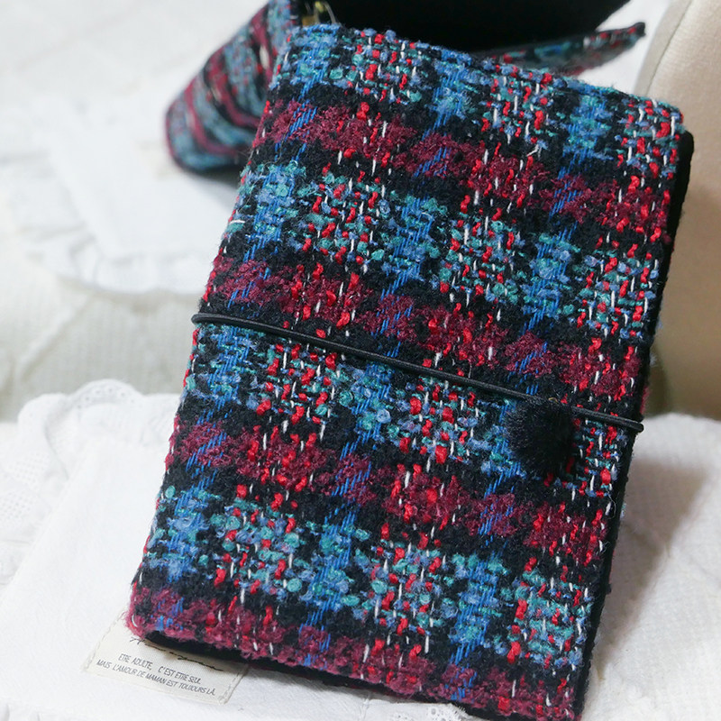 躲在耳里|限量毛呢活页|复古高级质感格纹精致氛围重工手帐本m5a7,文具电教/文化用品/商务用品,手帐/日程本/计划本,淘宝优惠券,粉丝福利购,淘宝优惠卷