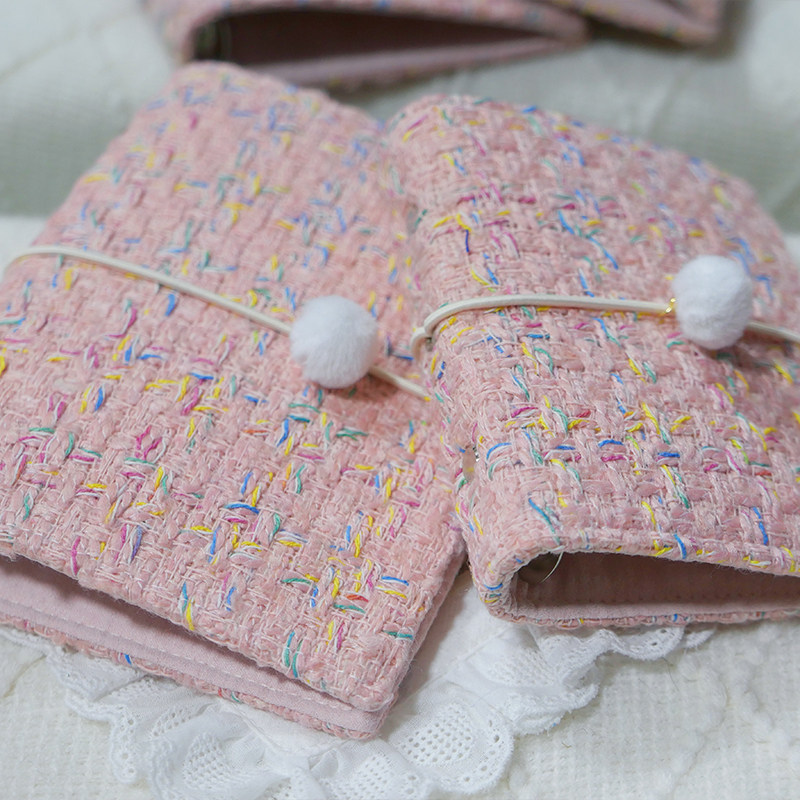 躲在耳里|限量毛呢活页|多巴胺编织纹粉色可爱氛围重工手帐本m5a7,文具电教/文化用品/商务用品,手帐/日程本/计划本,淘宝优惠券,粉丝福利购,淘宝优惠卷