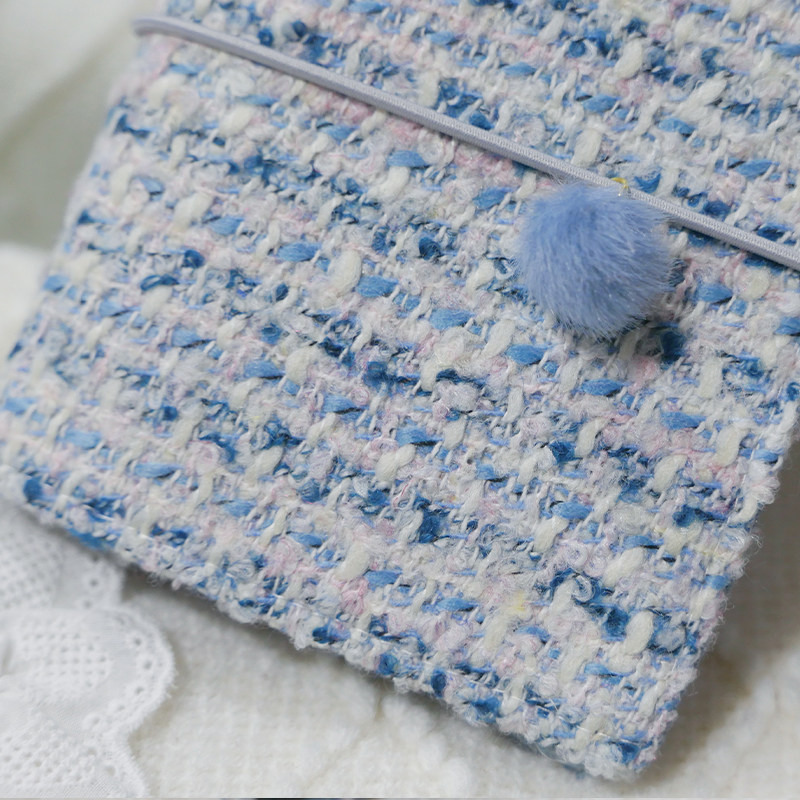 躲在耳里|限量毛呢活页|小香风高级蓝色复古氛围重工手帐本m5a7,文具电教/文化用品/商务用品,手帐/日程本/计划本,淘宝优惠券,粉丝福利购,淘宝优惠卷