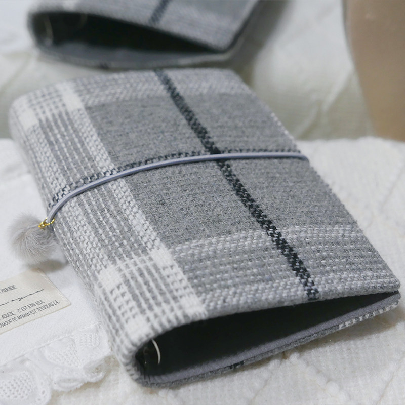 躲在耳里|限量毛呢活页|格纹灰白简约经典高级氛围重工手帐本m5a7,文具电教/文化用品/商务用品,手帐/日程本/计划本,淘宝优惠券,粉丝福利购,淘宝优惠卷