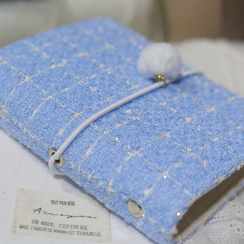 躲在耳里|限量毛呢活页|精致复古蓝色高级格纹氛围重工手帐本m5a7,文具电教/文化用品/商务用品,手帐/日程本/计划本,淘宝优惠券,粉丝福利购,淘宝优惠卷