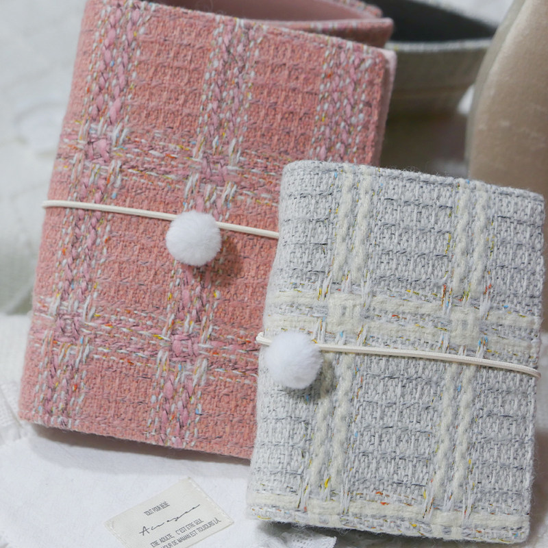 躲在耳里|限量毛呢活页|橘白编织复古精致氛围重工手帐本m5a7,文具电教/文化用品/商务用品,手帐/日程本/计划本,淘宝优惠券,粉丝福利购,淘宝优惠卷