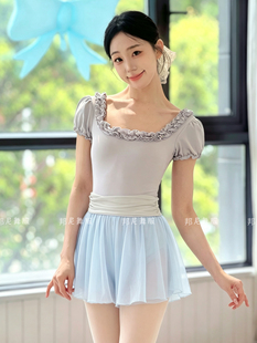 舞蹈短裤成人女夏季练功服网纱裤子体操服练功舞蹈裤女生芭蕾裙裤