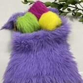 买三送一高端长毛仿水貂皮草线八公分围巾专用披肩外套手DIY钩针