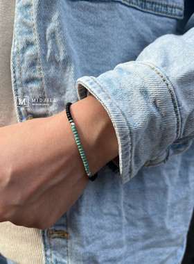 cosmo中性磨砂酷黑手链