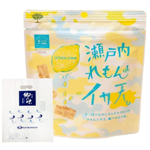 日本进口濑户内柠檬味鱿鱼天妇罗迷你包装人气零食下午茶小零食