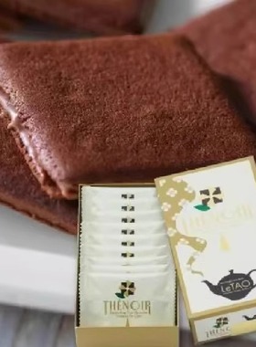 日本原装进口日本现货零食小樽letao饼干乐淘大吉岭红茶巧克力