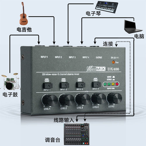 乐器电吹管话筒6.5/3.5通用立体