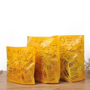 花名堂Cook系列烘培面包袋食品打包袋礼品袋塑料手提购物袋包装 袋