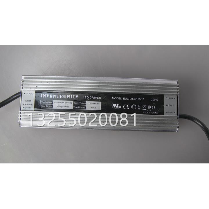 INVENTR EUC-200S105ST LED驱动器200W1.05A驱动电源平板灯镇流器