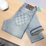 字母错误货号8659P175男士春夏小直筒修身牛仔裤终端售价248，男装牛仔裤，钱塘6008(原3014)