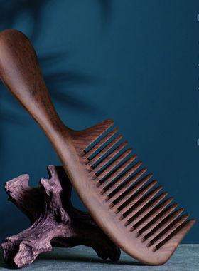 黑檀木梳男士女士专用静电梳头中齿木头梳子女家用2025新款养发防