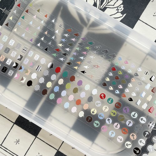 一个小沙丘VOL.11分装基础款to do it小符号小圆点切膜贴纸卷手帐