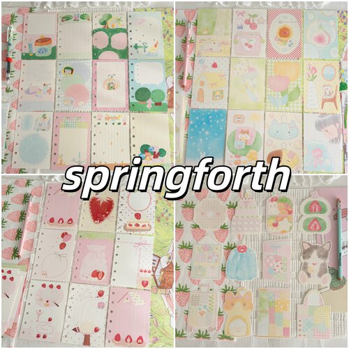 Springforth手帐便签内页分装