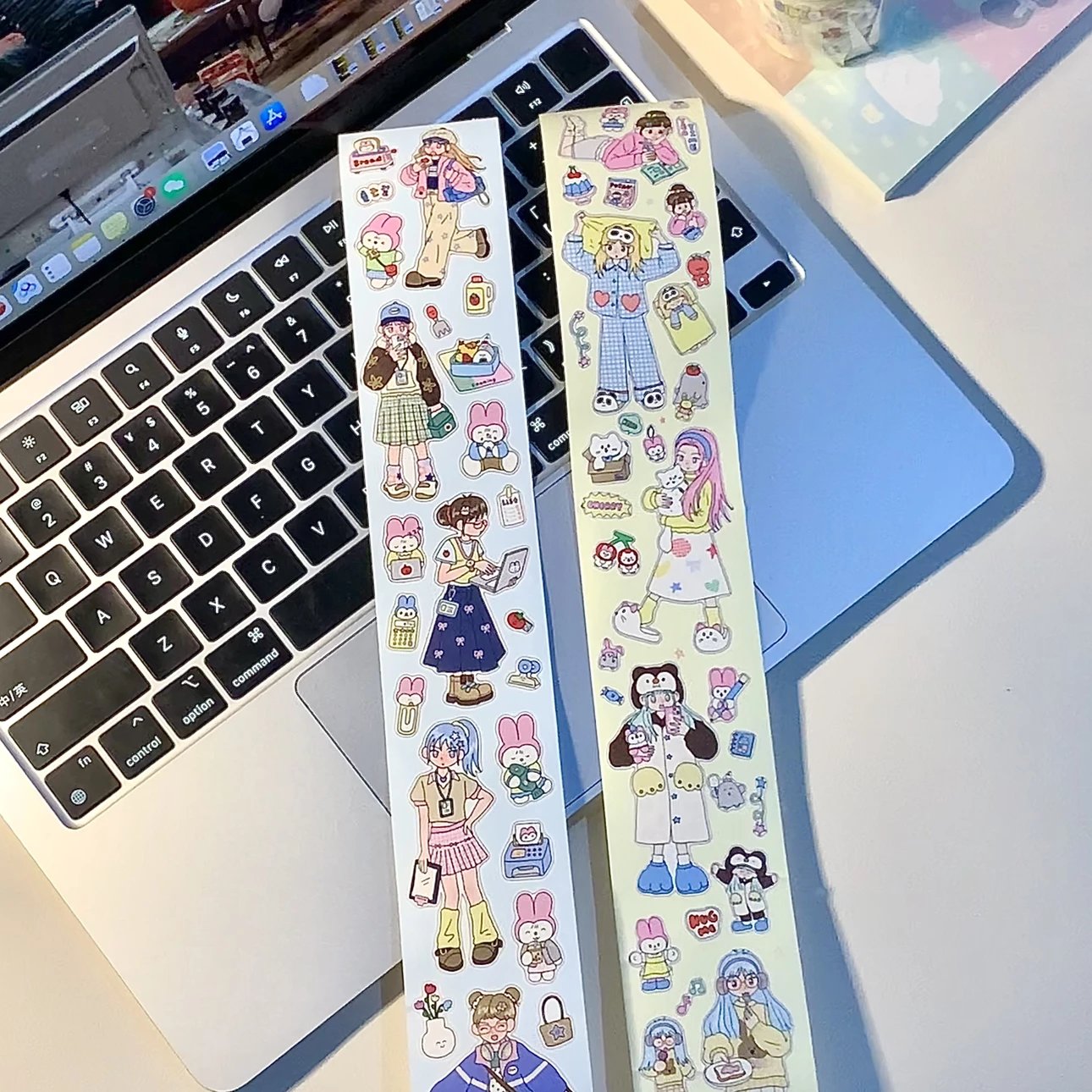 Shining33循环分装合集宅家工作日日常小花边人物手帐新品贴纸卷