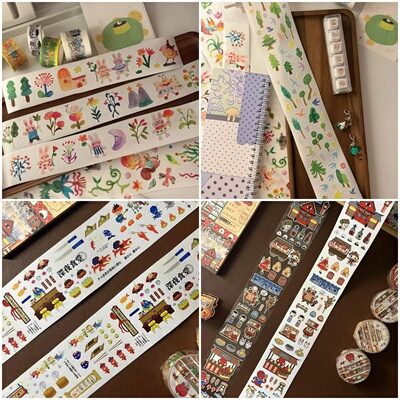 虾胡闹Fool Nonsense小兔的秘密花园松鼠的丛林贴纸卷分装合集