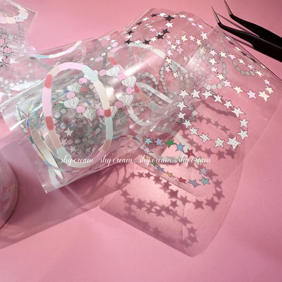 Shy'Cream害羞奶油甜甜圈贴纸卷分装盐系装饰点缀胶带手账贴纸