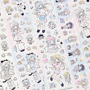 Gnocchiii新品分装合集小紫人物白日梦境糖果少女云朵蛋糕卷彩色