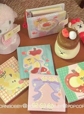 PopcornBobby炸糊狗便签分装苹果系列百搭手帐素材原创设计新品