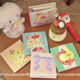 PopcornBobby炸糊狗便签分装苹果系列百搭手帐素材原创设计新品