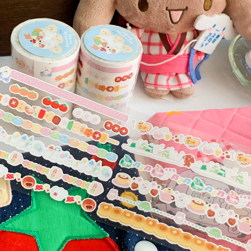 栗栗斯小花边2.0拉条切模贴纸卷
