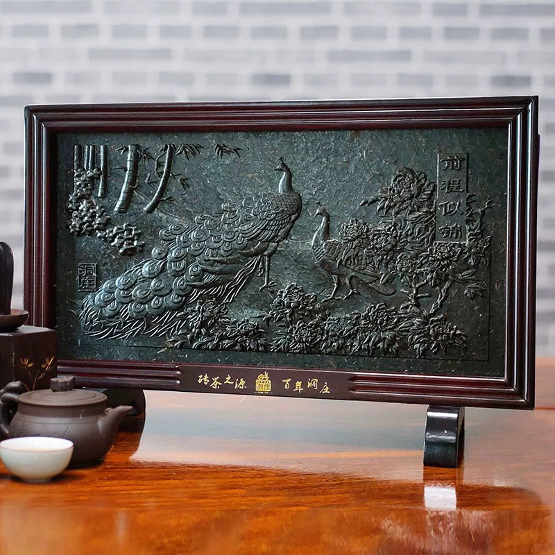 羊楼洞赵李桥青砖茶三国方赤壁茶砖礼品茶特色产区黑茶礼盒装茯茶