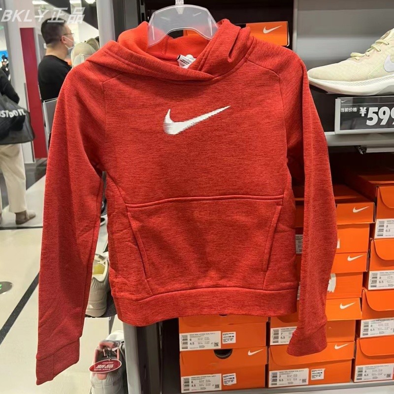 Nike耐克大童连帽宽松卫衣套头衫
