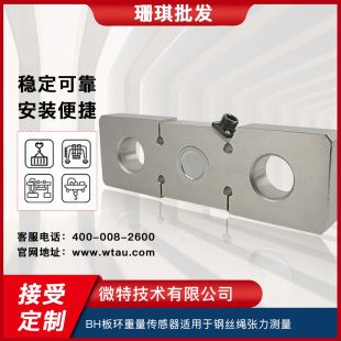 BH拉板板环重量称重传感器/钢丝绳固定端安装/门吊履带吊超载保护