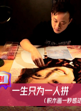 定制积木画拼图情人节礼物感动