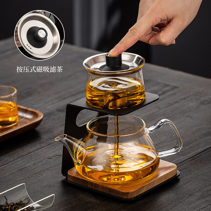 茶具套装自动懒人泡茶壶盖碗