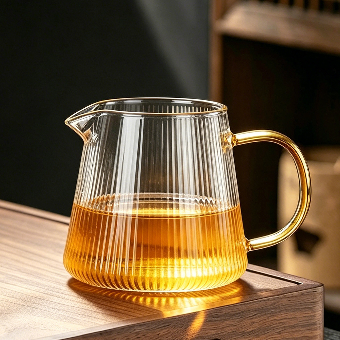 茶具加厚耐热玻璃泡茶壶公道杯图片