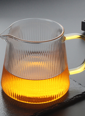 创意茶具加厚高硼硅耐热玻璃公道杯茶漏过滤公杯家用分茶器泡茶壶