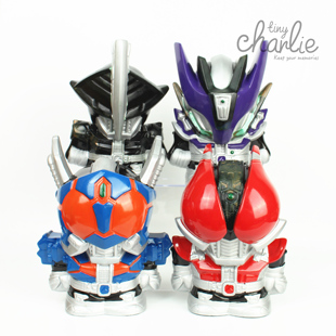 旧货散货假面骑士电王圣剑圣竿形态假面蒙面超人存钱罐储钱罐摆件