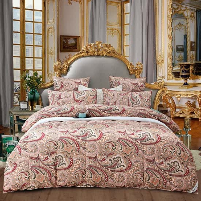 奥力福95白鹅绒被芯被子春秋季全棉面料单双人羽绒被