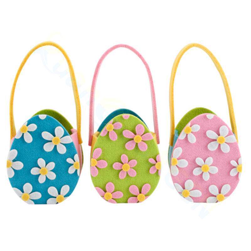 复活节装饰布艺手提糖果袋儿童中秋节彩蛋兔子手提收纳袋礼品袋